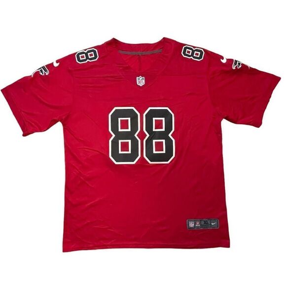 Nike NFL ATLANTA FALCONS Men's #88 V-Neck Embroidered Sportstyle Jersey Size XL